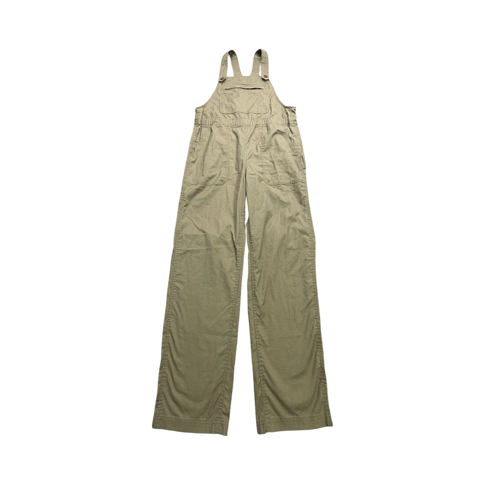 Duluth Trading Co Overalls Womens M Green 36x31 Hemp Blend Ripstop Western